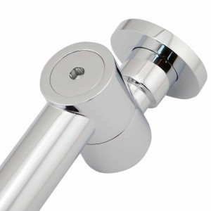 Euro Chrome Solid Brass Round Wall Spout with 180 Swivel for bathtub