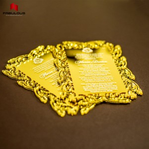 Hot-selling China New Engraved Clear Acrylic Wedding Invitation