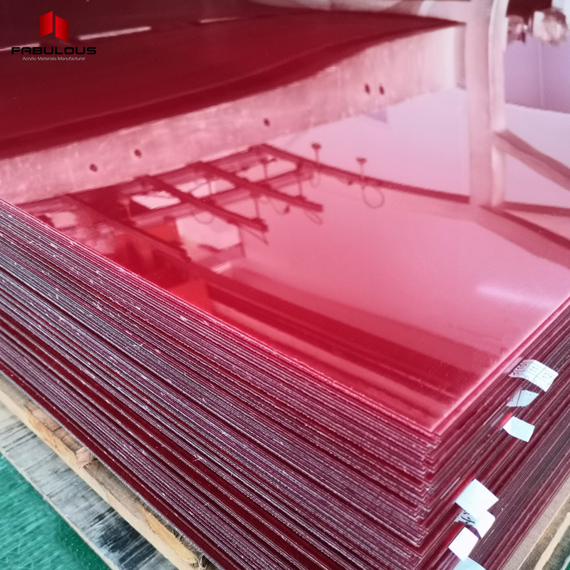 Wholesale Best 5mm Plexiglass Factory – Red Translucent Acrylic Sheet  (0.6mm-10mm) – Fabulous Manufacturer and Supplier
