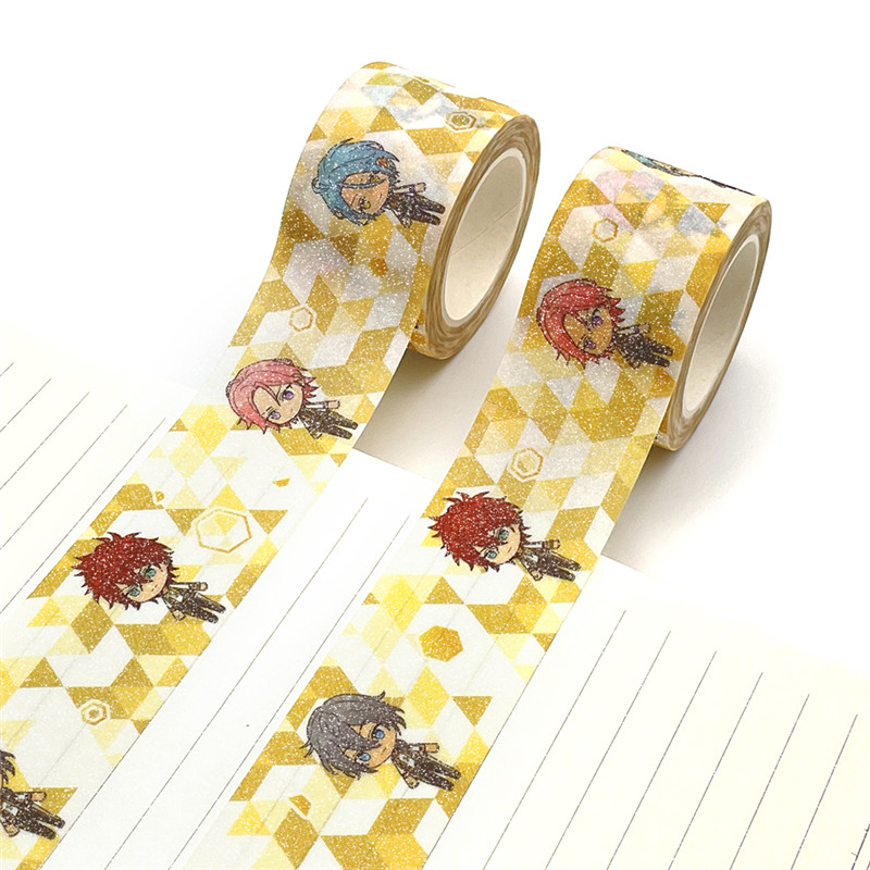10mx15mm Custom Autumn Halloween Glitter Washi Tape For Holiday Decoration Featured Image