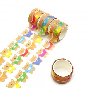 Maßgeschneidertes dekoratives gestanztes Washi-Papier-Aufkleberband