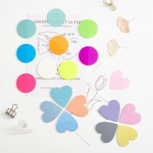 Color Heart Shaped Sticky Notes