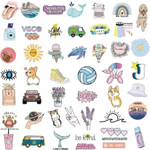Custom Decorative Transparent Personalized Waterproof Clear Adhesive Kiss Die Cut Sticker For Kids