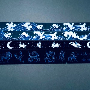 Custom Printed Glow In the Dark Decorative Night Glow Washi Tape