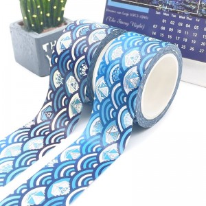 Custom Rolls Foil Washi Tape Manufacturer 15mm Wide DIY Craft Washi Masking Tape