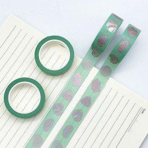 Custom printing washi Masking Paper tape silver holo foil washi Tape for decoration