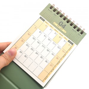 Papelería decorativa Material escolar Mini calendario de escritorio DIY
