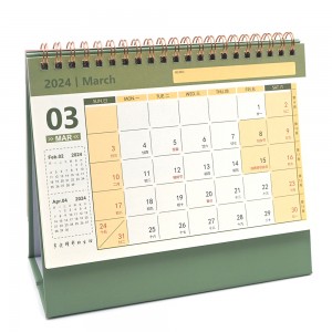 Dekoracia Stationery Lernejaj Provizaĵoj Diy Mini Desk Calendar