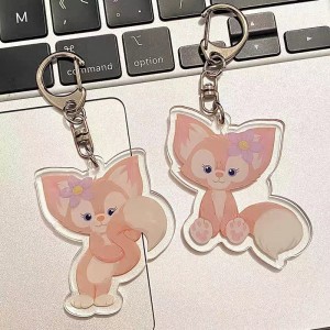 Hot Selling Cup Characters Version Image Transparent Acrylic Charms Key Chains