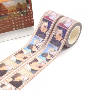 Adeziv de mascare Washi Illustration Glitter Tapes Bandă de hârtie japoneză