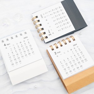 Mini Coil Desk Portable Calendar Decor