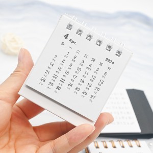 Mini spole skrivbord bärbar kalenderdekor