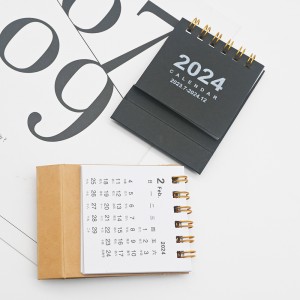 Mini Coil Desk Portable Calendar Decor