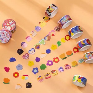 Round Dot Stickers Roll Washi Tape Japanese DIY Scrapbooking Craft Tape
