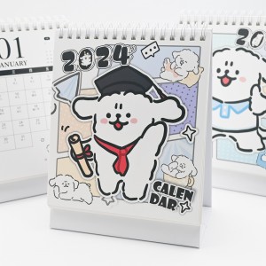 Small Coil Desk Calendar Decorazione perfetta per u viaghju