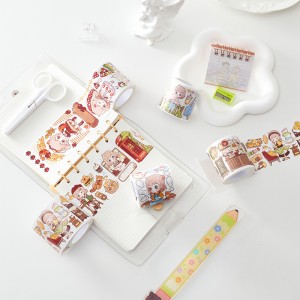 Stationery Kawaii Cute Animal UV Oil Masking Washi Tape Custom Printing