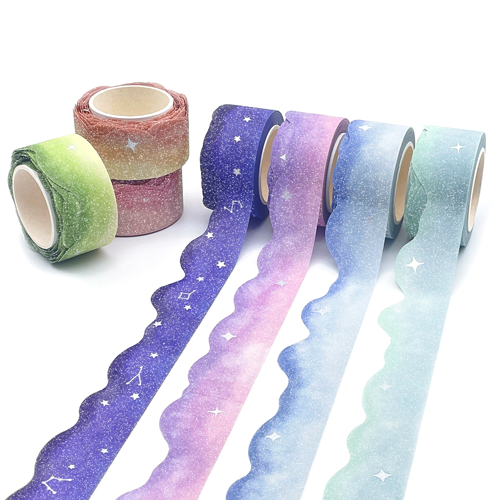 Wholesale Colored Masking Tape DIY Glitter Washi Tape Set - China Colorful,  Fashion