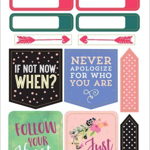 Custome Scrapbooking Journal To do List Words Checklist Scripts Clear Color Header Sticker Tabs