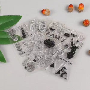 Custom Made Decoration Diy Scrapbooking Crafts Transparent Sheet PVC Soft Rubber Clear Stamps