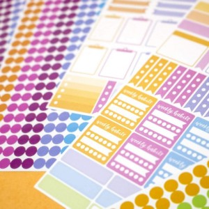 Wholesale Cute Cartoon Decorative Diary Album Calendar Schedules Decorate Adhesive Sticker