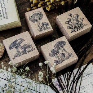 Hot Selling Custom Wooden Rubber Alphabet Letter Number Stamp Seal Set For Kids