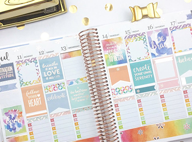 HOW TO USE STICKERS IN YOUR PLANNER