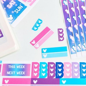ສະຕິກເກີປະຕິທິນກັນນໍ້າ PVC Sticker Planner ສະຕິກເກີລາຍເດືອນ