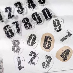 Hot Sale Διαφανή διακόσμηση σφραγίδων Διαφανή γραμματόσημα για άλμπουμ Scrapbooking για την κατασκευή καρτών