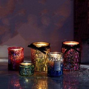 Long hour burning time Smokeless Jar Scented Candles Household Decoration Crystal candles