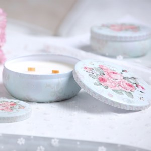 Romantic Tin Can Travel Plant Essential Oil Core Aromatherapy Candle To Odor Glass Fragrance Candle Bath And Body Works Candles
