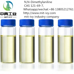 N,N-Dimethylaniline for synthesis. CAS 121-69-7, EC Number 204-493-5, chemical formula C8H11N