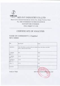 OEM/ODM Manufacturer (methylamino) benzene - mit-ivy industry Athena CEO for  2-Naphthol  beta-naphthol  b-naphtol  naphthalen-2-ol  CAS 135-19-3 – Mit-ivy