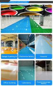Private Label Water Base Epoxy Floor Coating Suppliers Painting Brush Acrylic Anti Static Epoxy Floor Coating