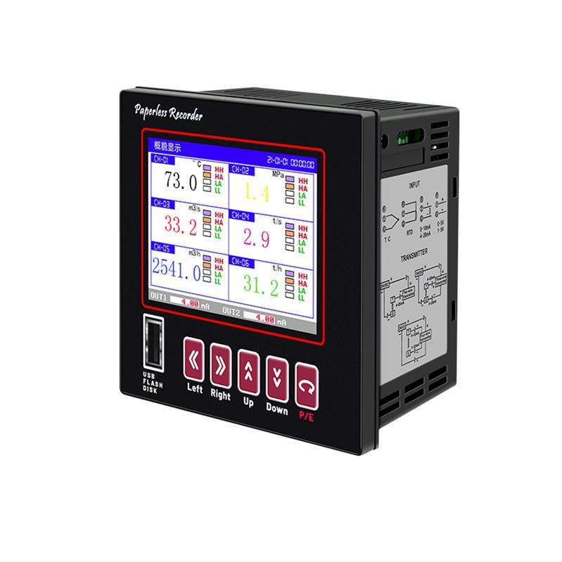 customizable color display rs485 multi-channels automatically temperature paperless recorder data logger Featured Image