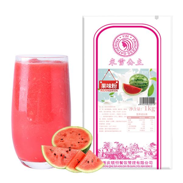 Mixue OEM fruit powder watermelon Juice Powder 1kg wholesale Flavor for Milk Bubble Tea Milkshake beverage Cake