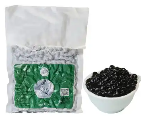Mixue OEM Caramel flavor Black Tapioca Pearls Ball wholesale 1kg bubble Milk Tea soft drink