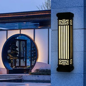 MJ-B9-3703 New Chinese Style Stainless Steel Landscape Wall Lamp