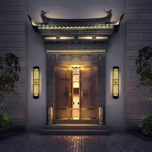 MJ-B9-3701 New Chinese Style Stainless Steel Landscape Wall Lamp