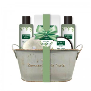 Green Spa Gift Sets 5pcs Bath for Mother Spa Set