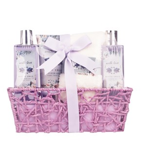 Eco friendly Private Label Personal Care Women Luxury Spa Bath Basket Birthday Gift