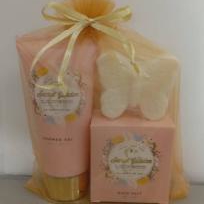 Best Price on Alcohol Hand Sanitizer - Wholesale body lotion Butterfly soap gift set home hotel bath salt –  Mengjiaolan