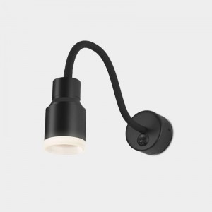 factory Outlets for Modern Wall Lights - 5W cob modern hotel home bedroom black led wall mounted lamp interior gooseneck sconce flexible arm bedside reading wall light – MONKD