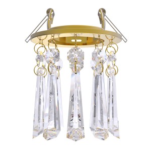 mini decoration crystal glass circle bead hanging lamp living room ceiling drop light gold fixture recessed spotlight