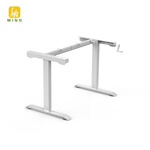 Adjustable Computer Stand up Desk Leg  Hand Crank Standing Desk Frame