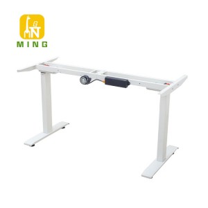 Single Motor Two Stages Electric Height Adjustable Desk Frame