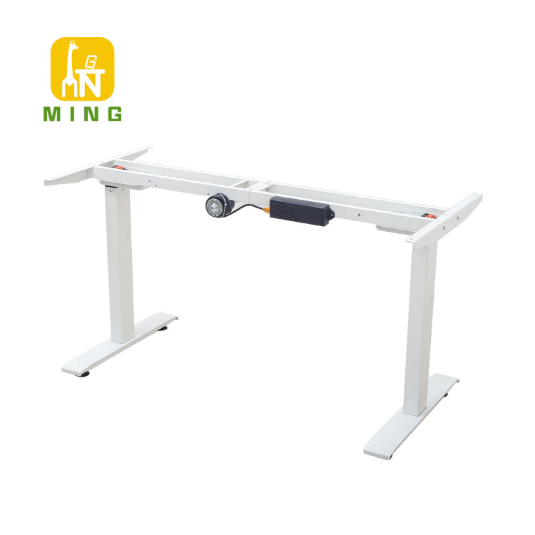 China Best Height Adjustable Desk Frame Manufacturer –  Single Motor Two Stages Electric Height Adjustable Desk Frame  – Mingming