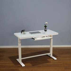 Bamboo Standing Desk Factories –  Glass Desktop Electric Lifting Table Standing up Height Adjustable Desk – Mingming
