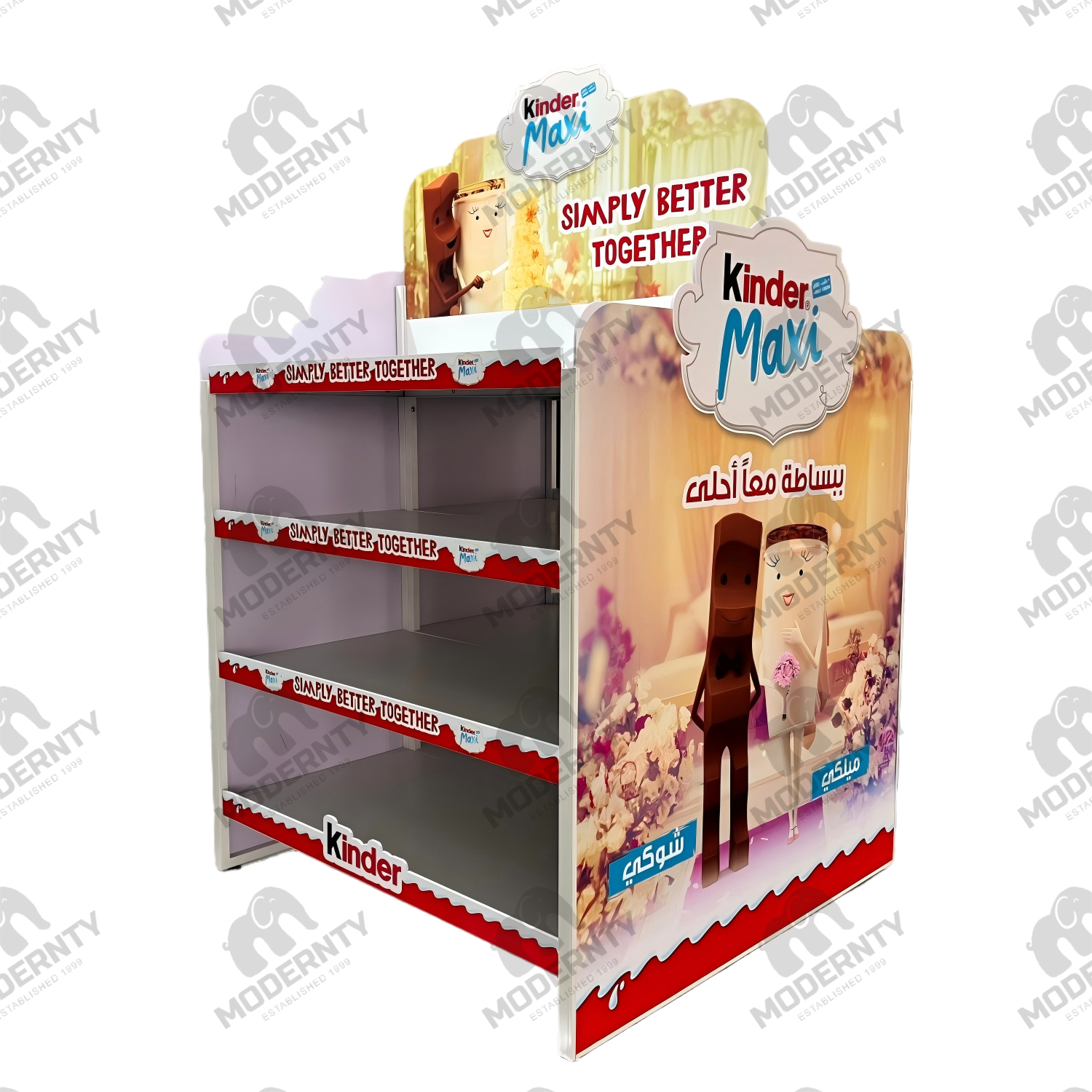 Kinder Chocolate Display Stand Metal Display Stand Manufacturer