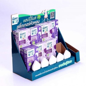 Custom Printed Medicine paper display shelf, Medical Care Cardboard Paper Display Stands for Health Care Products Retail