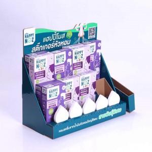 Custom Printed Medicine paper display shelf, Medical Care Cardboard Paper Display Stands for Health Care Products Retail